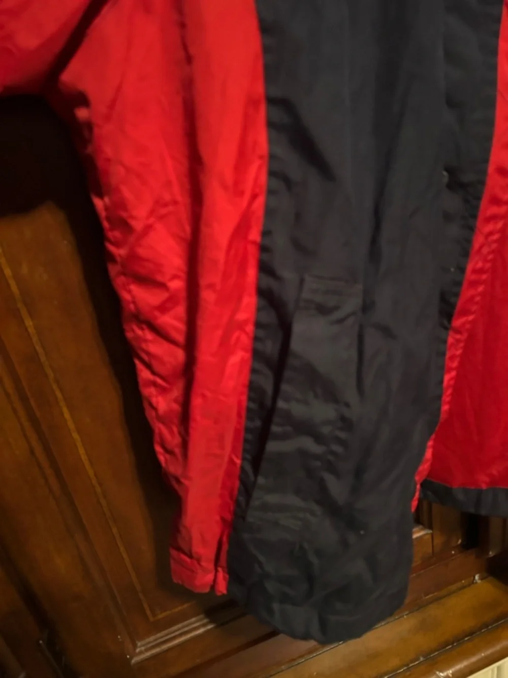 Ralph Lauren chaps Black and Red Hooded Windbreaker Jacket